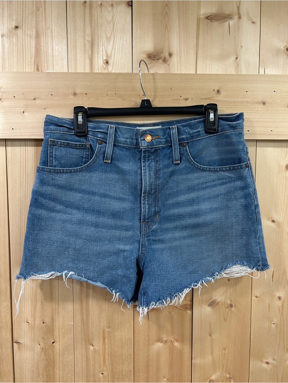 Madewell The Perfect Vintage Denim Cutoff Shorts Size 30 High Rise